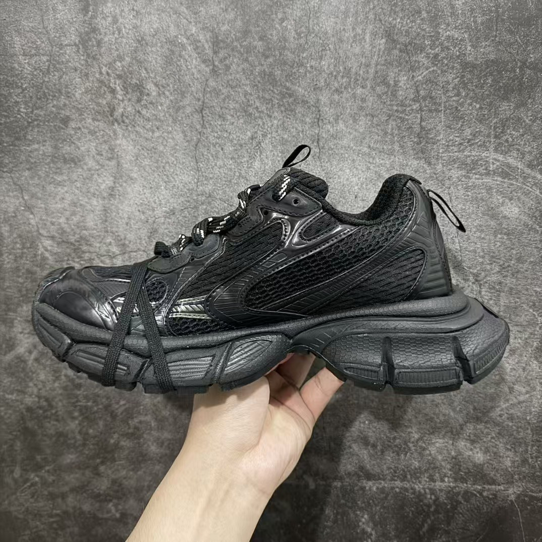 UA Balenciga 3XL Knit Sneaker Black (run one size large)
