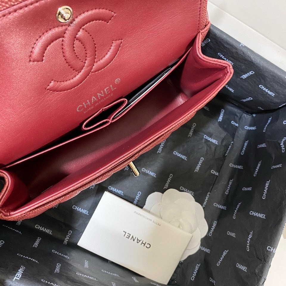 Ch*el small classic handbag 14.5×23×6cm
