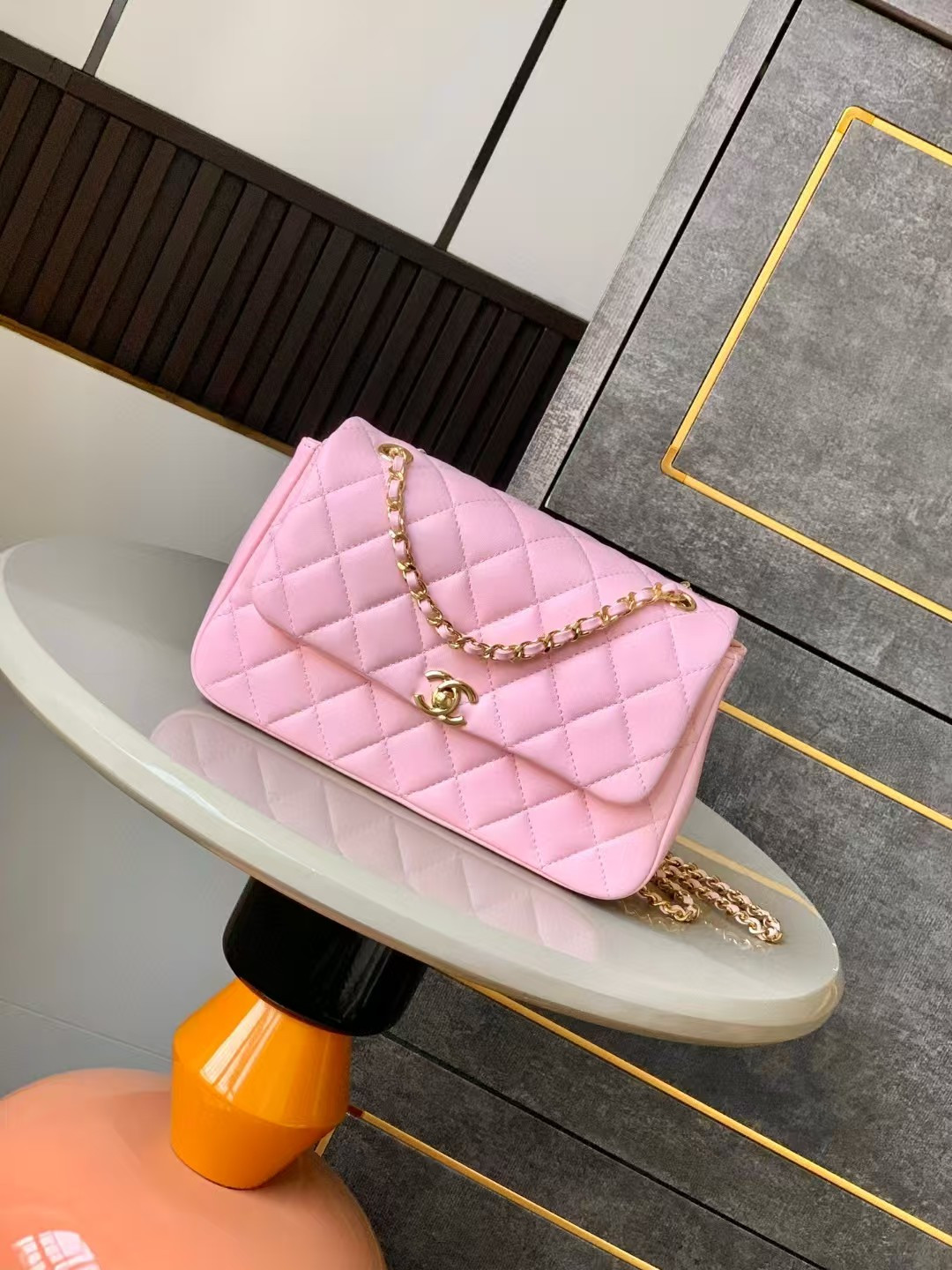 Ch*el flap bag 14x 22.5x 5.8cm