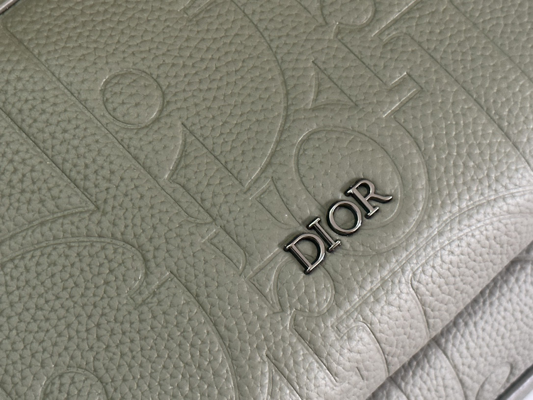D*or rider 2.0 backpack khaki D*or gravity leather and khaki grained calfskin 31 x 40 x 18 cm