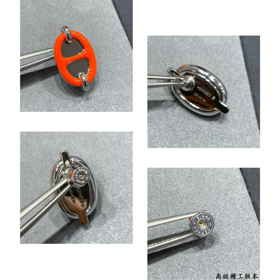 Hermès Mini Maillon Earrings