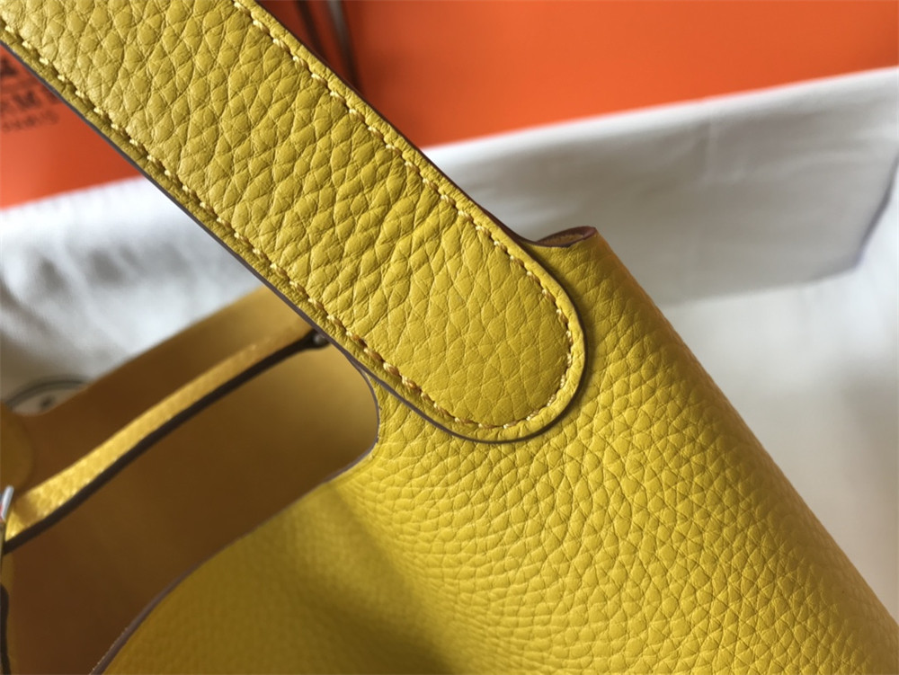 Hermès Picotin 18cm amber yellow without original box
