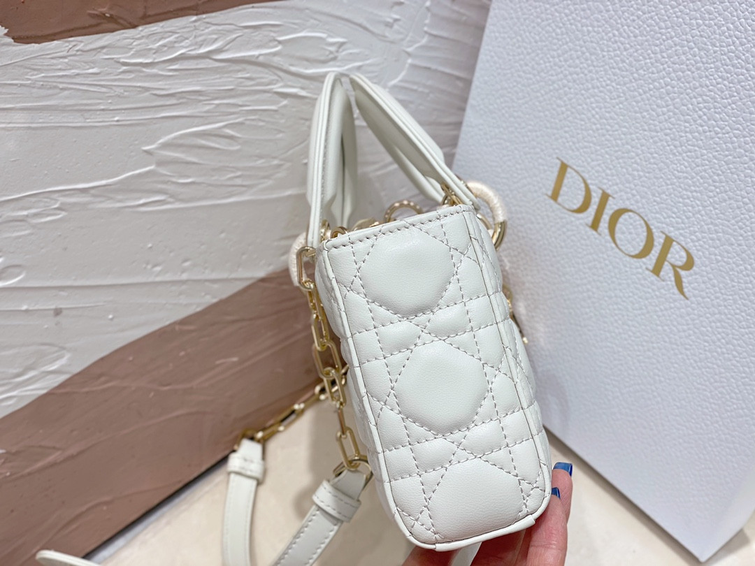 D*or small lady d-joy bag latte