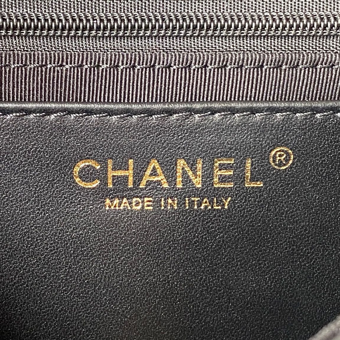 Ch*el mini flap bag black 5.3 × 6.6 × 3.1 in