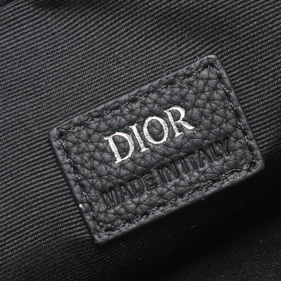 D*or safari bag with strap black 8.5 x 6 x 2.5 inches