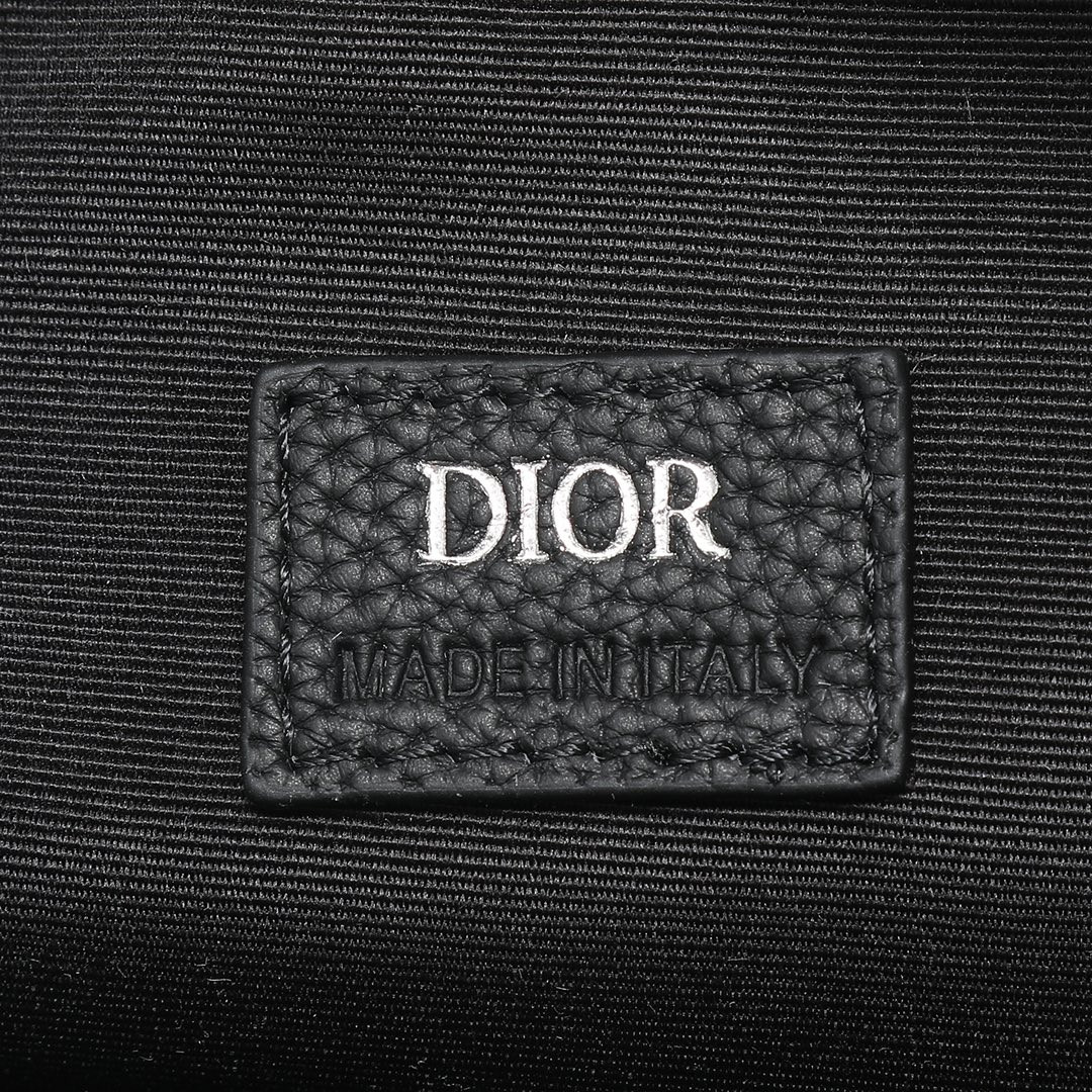 D*or safari bag with strap black D*or oblique jacquard 8.5 x 6 x 2.5 inches