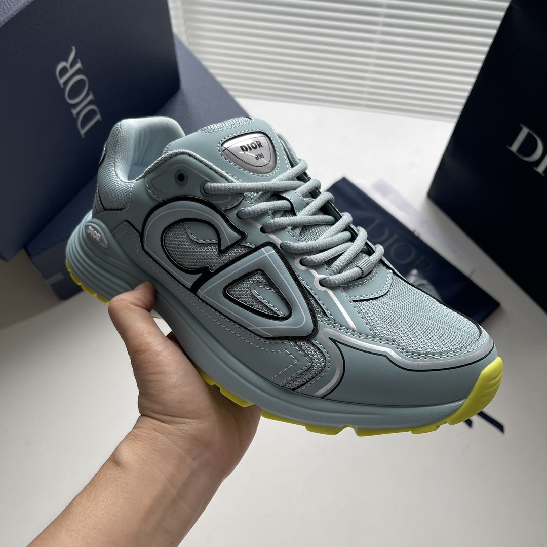 ua D*or b30 sneaker blue mesh and technical fabric