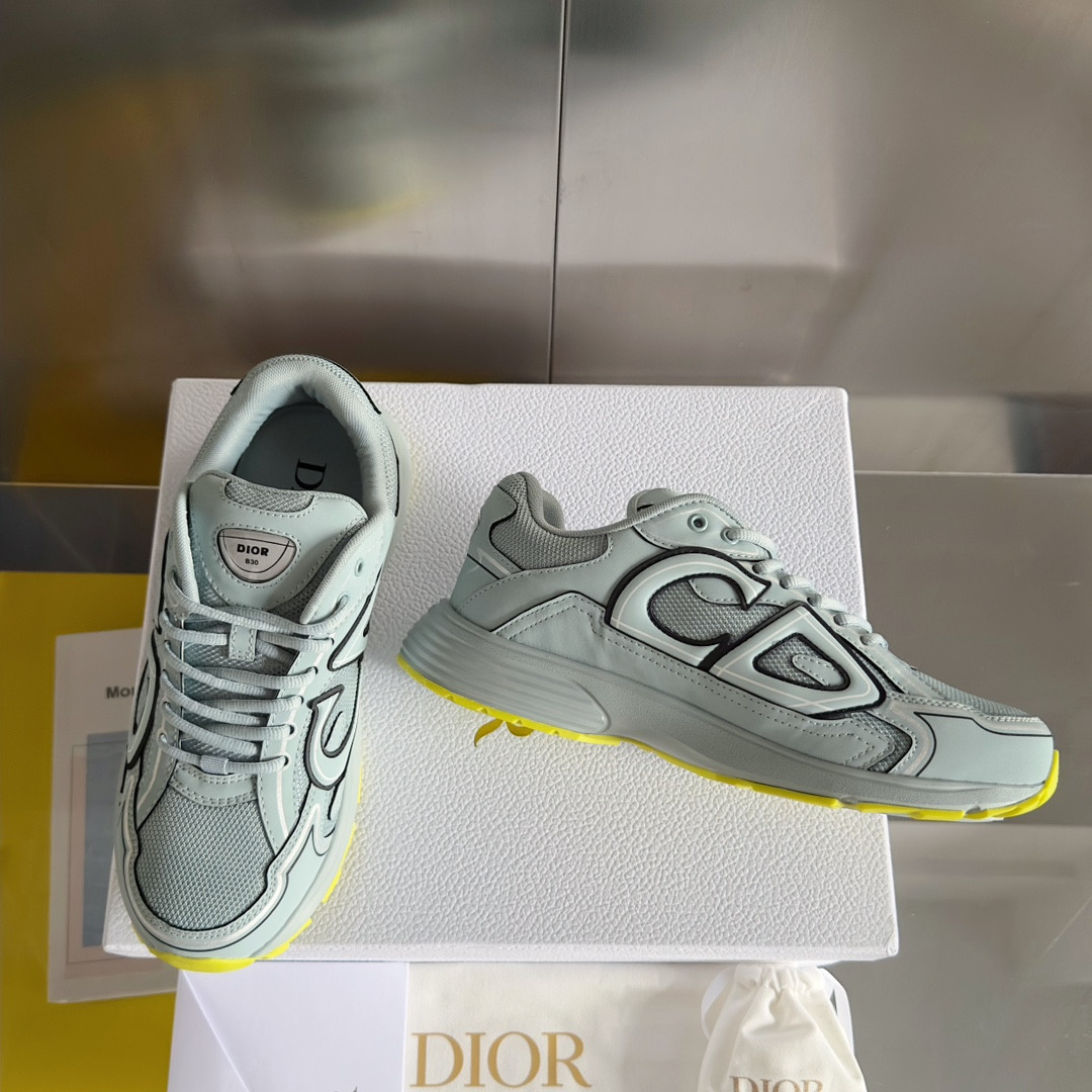 ua D*or b30 sneaker blue mesh and technical fabric