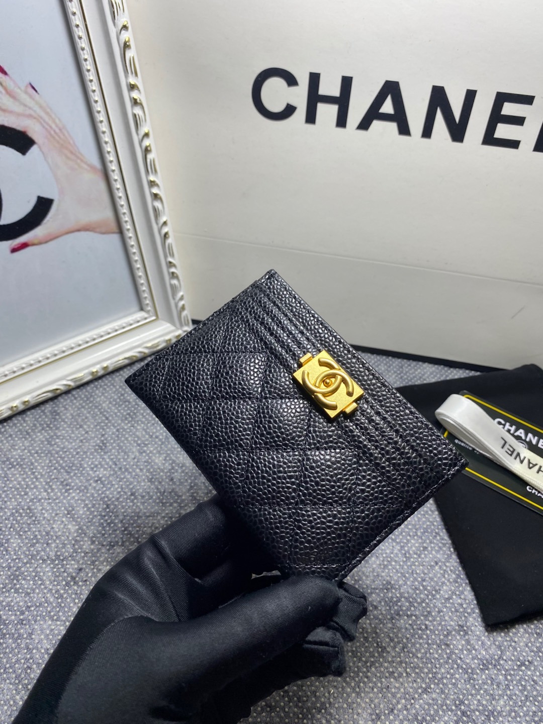 Ch*el card holder 10cm