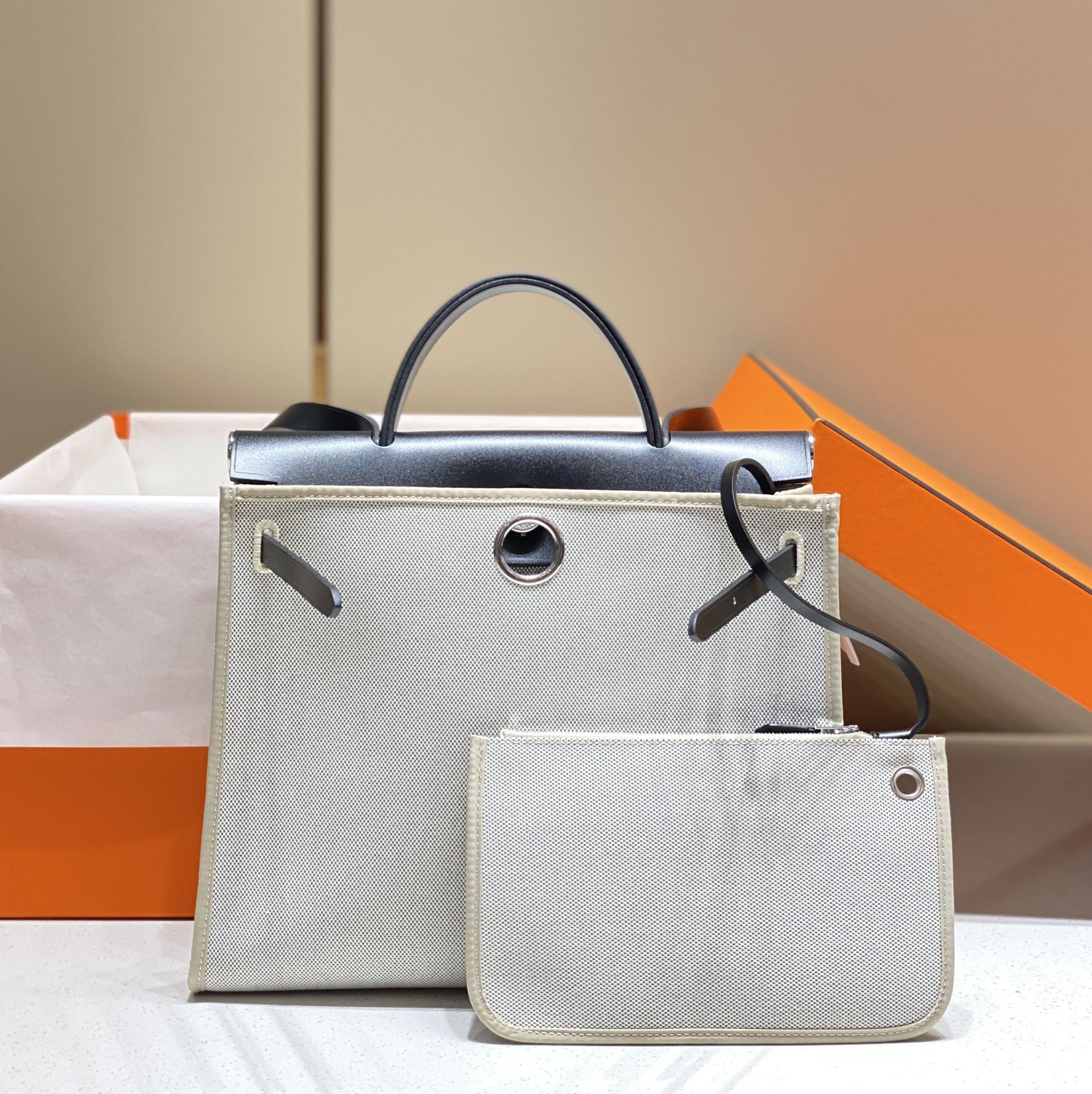 H**mes herbag 25x31x10cm