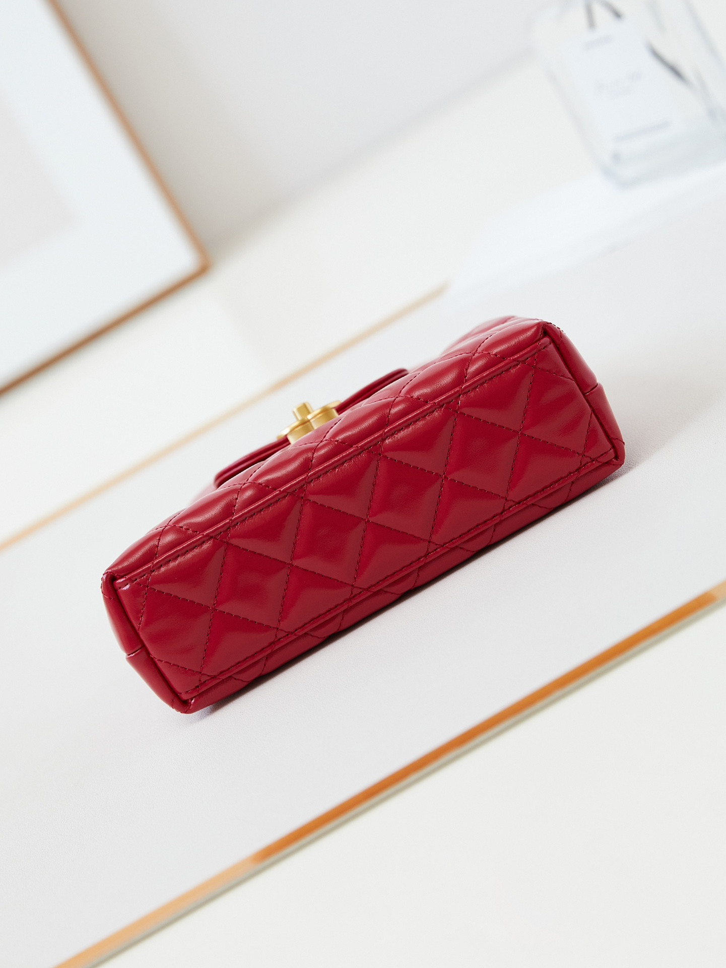 Ch*el 23k kelly 19x13x7cm